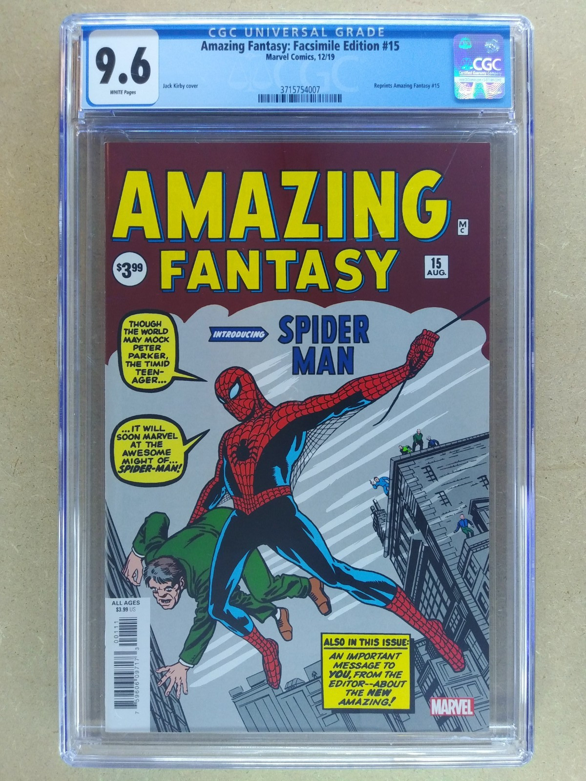 Amazing Fantasy #15 (Facsimile Edition) Value - GoCollect