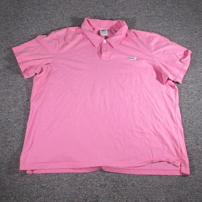 Billionaire Boys Club Polo Shirt Mens 3XL Pink Airplane Logo Cotton Short Sleeve