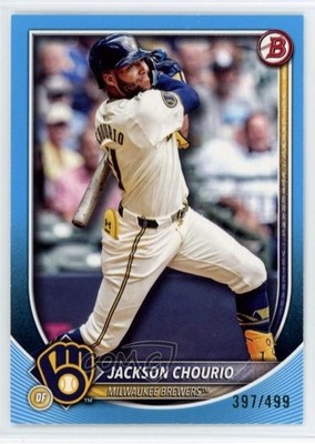 2025 Bowman Sky Blue 397/499 Jackson Chourio #11 1t35