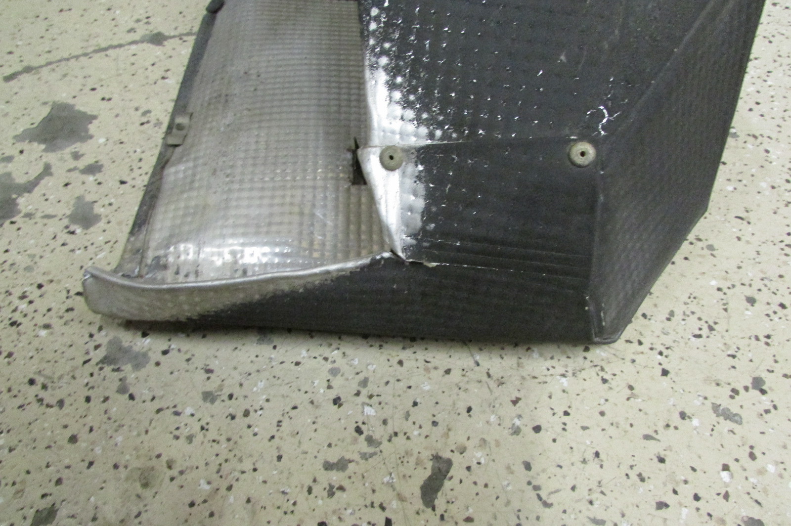 Lamborghini Gallardo, RH, Right Muffler Heat Shield, Used, P/N 07L251384