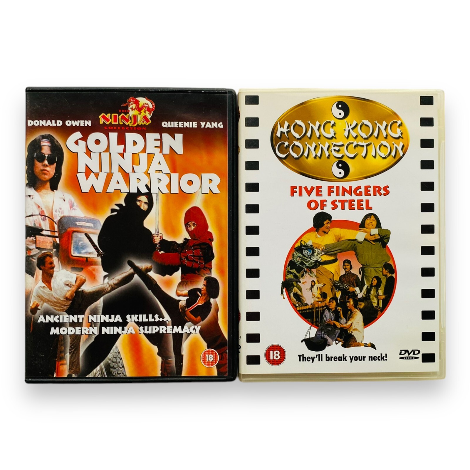 Five Fingers of Steel & Golden Ninja Warrior  (DVD Bundle) Hong Kong Connection