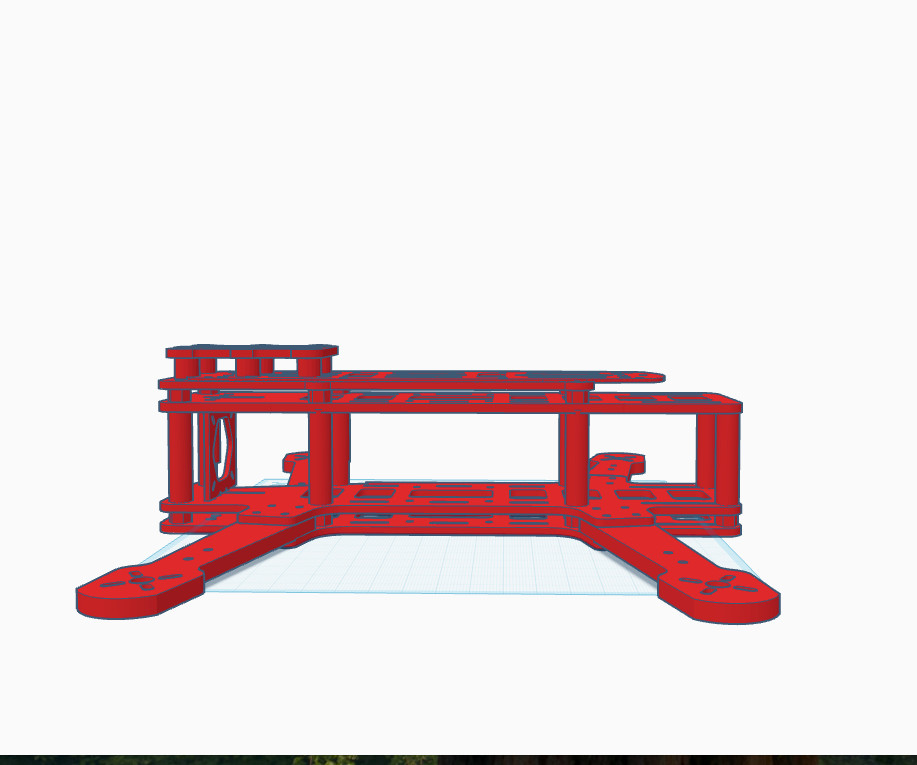 Quadcopter drone body kit for DIY