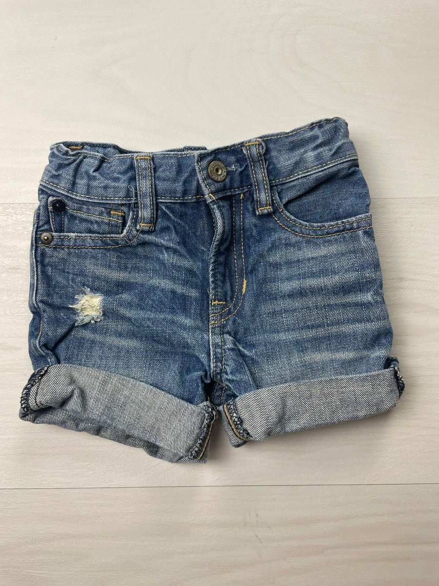 Baby Gap Boys Blue Jean Shorts Size 2Y