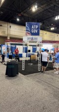 20x20 Steel White Truss Structure   Tradeshow booth