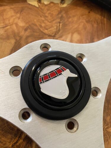 Momo Jackie Stewart 350mm with Helmet Horn Button - Picture 3 of 8