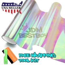 *Extra Wide* Chameleon Neo Chrome Pearl Headlight Taillight Sticker Tint Film