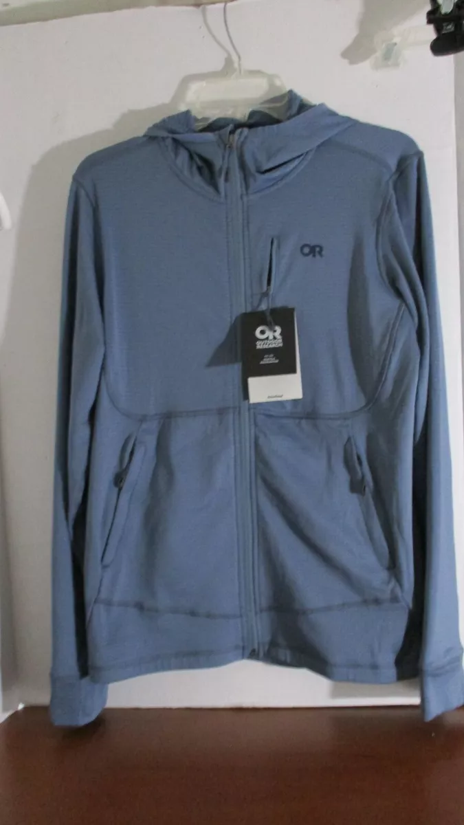 OUTDOOR RESEARCH Blue ACTIVETEMP VIGOR FULL ZIP HOODIE NIMBUS Men s Small NWT
