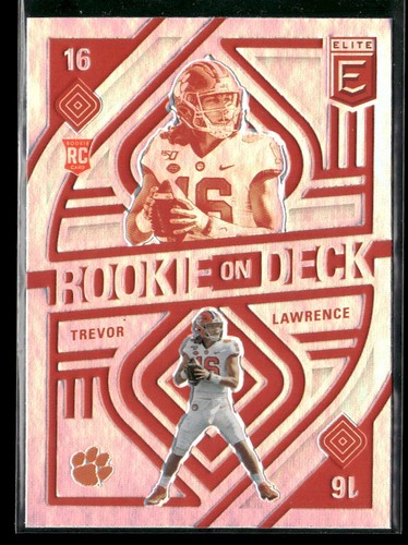 2021 Donruss Elite Trevor Lawrence #RD1 Rookie on Deck RC Insert Clemson Tigers
