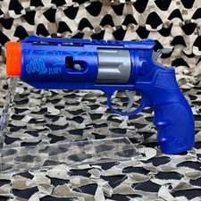 NEW REKT JURY CO2 Powered Foam Dart Revolver Blaster - Blue 2278707 