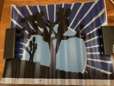 Vintage cal custom sun screen graphics NOS hotrod car van surfer hippie 