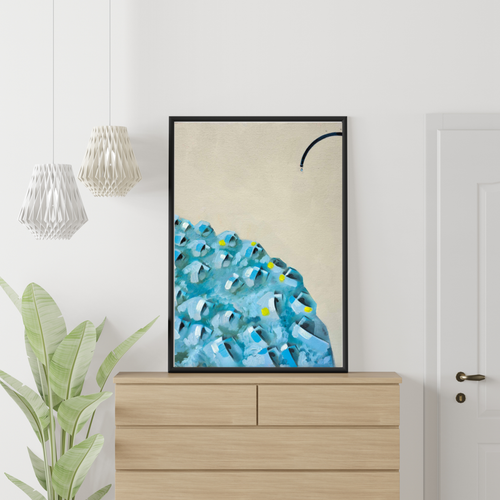Award Winning Artist Shatha Minimalist Abstract Print Giclee - Picture 10 of 19