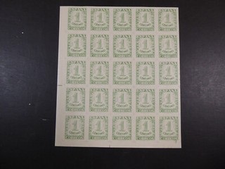 Spanien 1936 1C Ziffer ungezähnt /MNH per 25 Mi.Nr.757 ME 375