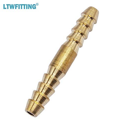 Brass Barb Hose Splicer Mender 1/8-Inch Fitting Air Water Fuel Boat(Pack of 10) - Picture 3 of 4