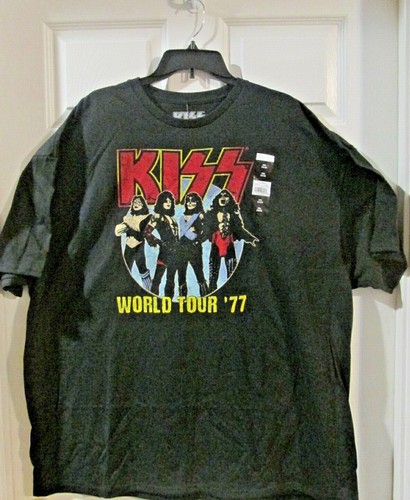 New Kiss Band 1977 World Tour Mens 