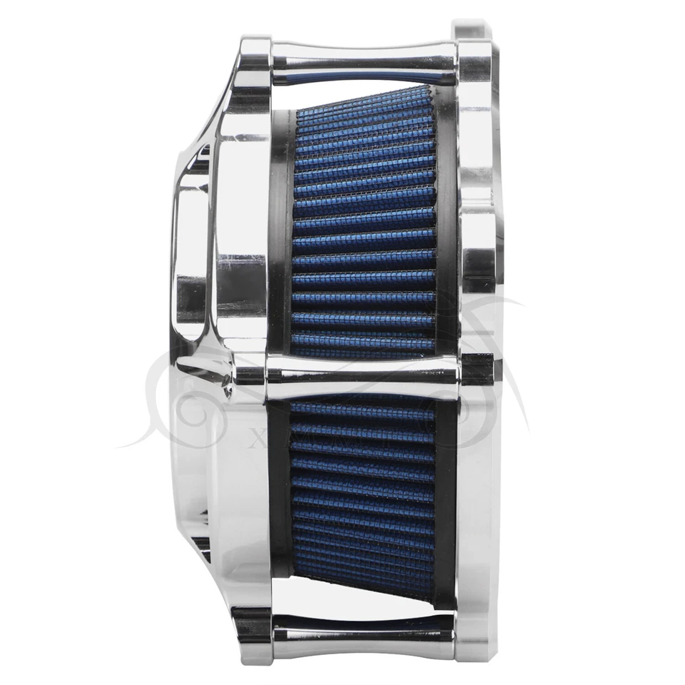 Chrome CNC Air Cleaner Filter For Harley Touring Electra Tri Glide Ultra Classic - Изображение 4 из 4