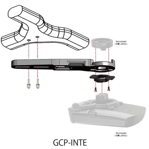 REC-MOUNTS Garmin Charge power pack mount GCP-INTE Integrated type Black NEW - Picture 2 of 3