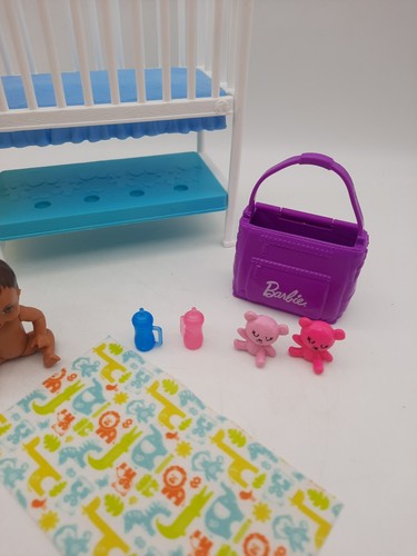 Mattel Barbie Chrissy Bebé Dormitorio Cuna Cambiador Mecedor Caballo Plus 2018 - Imagen 2 de 6