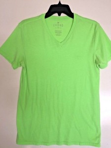 lime green v neck t shirt mens