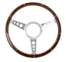 CJ Classics Steering Wheel GT350-Style 14" 9 Bolt 3 Hole Spoke Woodgrain