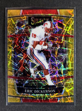 2022 Select Draft Picks Eric Dickerson Gold Laser Prizm #71 SMU LA Rams HOF