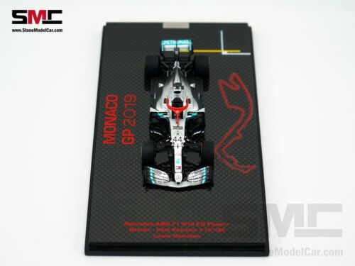 Mercedes AMG F1 W10 #44 Lewis Hamilton Monaco GP 2019 6x WDC 1:43 Spark Figur - Bild 16 von 18