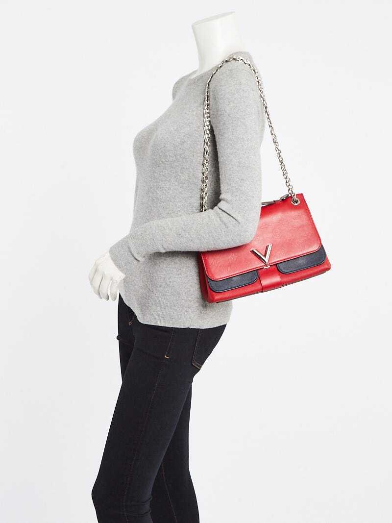 Louis Vuitton Rubis/Blue Monogram Leather Very Chain Bag image 2