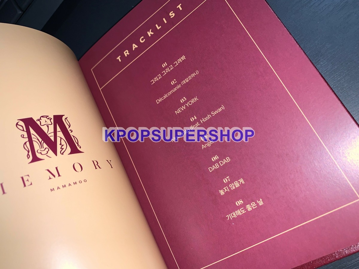 Mamamoo 4th Mini Album Memory Autographed Signed Promo CD Great