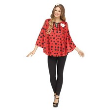 Lindo Poncho Ladybug Para Mujer Disfraz de Halloween - Adulto Talla Única #2919