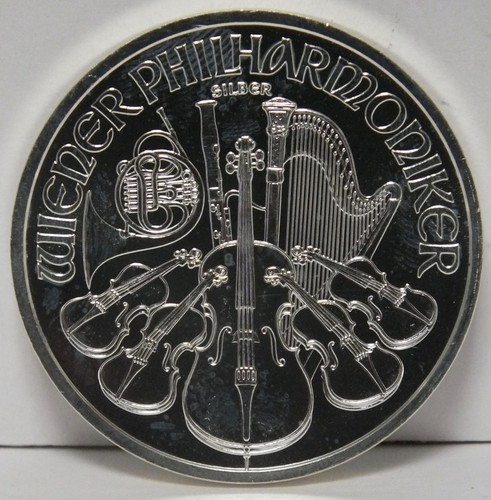 999 silver coin - 1 oz - wiener philharmoniker jt759