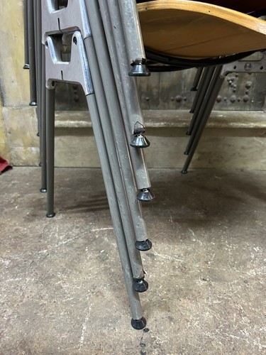 Set of Six Vintage Giancarlo Piretti Castelli Stacking Chairs FREE MCR DELIVERY - Picture 18 of 24