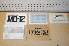 Nikon MD-12 FM2 AF Zoom-Nikkor Instruction Manuals