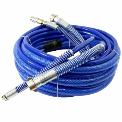 Graco 3/4'' x 25 ft. Blue Clear Braided Texture Spray Hose 17J454 234147