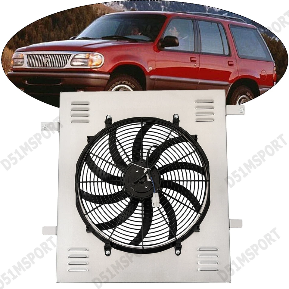 Electric Shroud Fan Kits For 1998-2011 Ford Explorer Ranger Mercury Mountaineer - Image 2 of 4