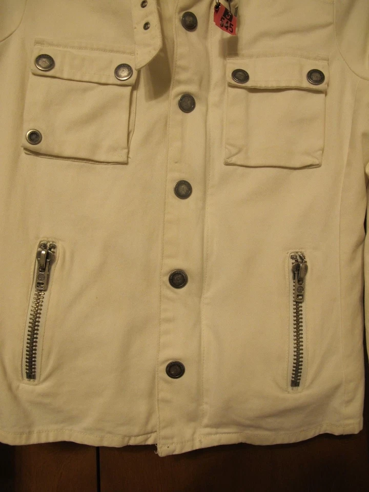 Blazer Twill Twenty Two para mujer blanco roto talla P Foto 3 de 4