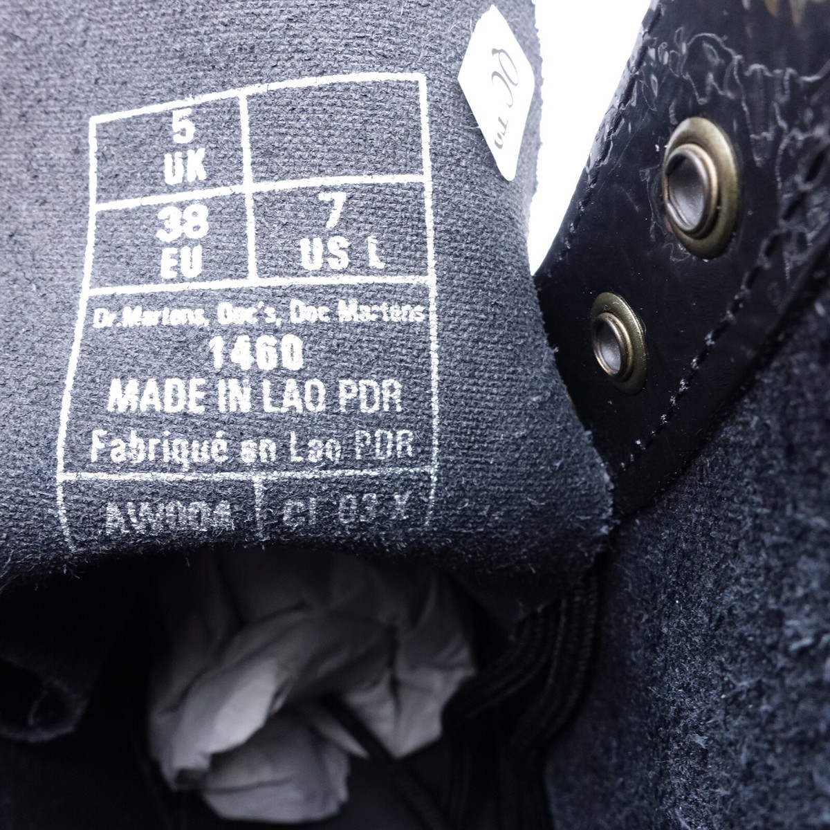 US Size UK Women's Martens 1460 Combat Boot 27774001