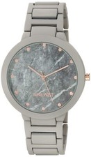 Nine West Women's Japanese Quartz Dress Watch with Metal Strap Gray 19 Model ...