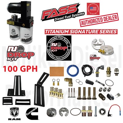 FASS No-Drop 100GPH Fuel Lift Pump System Fits 98.5-04 Dodge Ram Cummins Diesel