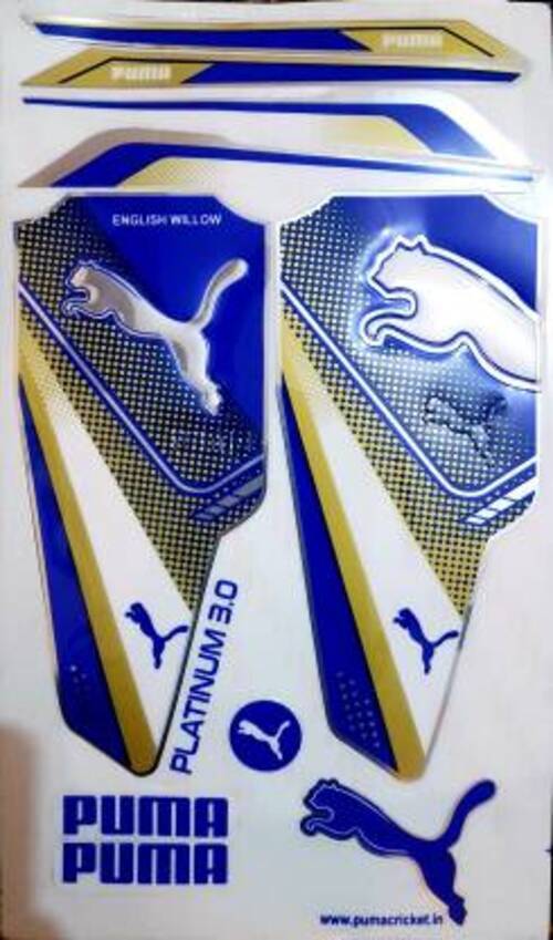 puma evospeed cricket bat stickers