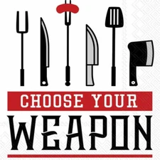 Boston International - Choose Your Weapon Luncheon Napkin - L877000
