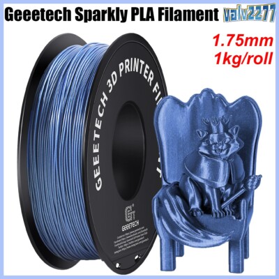 Geeetech Sparkle PLA Filament 1.75mm 1kg Sparkly Blau PLA 3D Drucker Filament DE