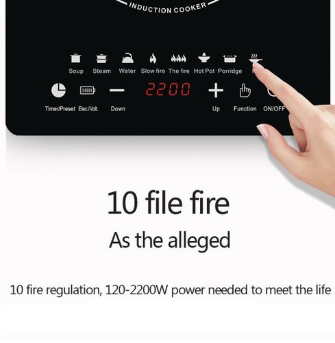 110V 220V 2200W Portable Induction Cooktop Countertop Burner Stove Touch Control - Picture 7 of 13
