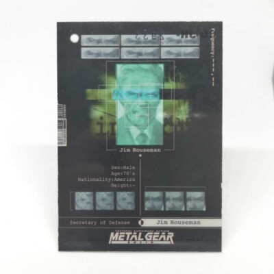 044 Nastasia Romanenko Metal Gear Solid Trading card Plastic Back serial KONAM