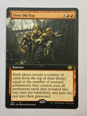 MTG - Over the Top - Extended Art - NM - The Brothers' War