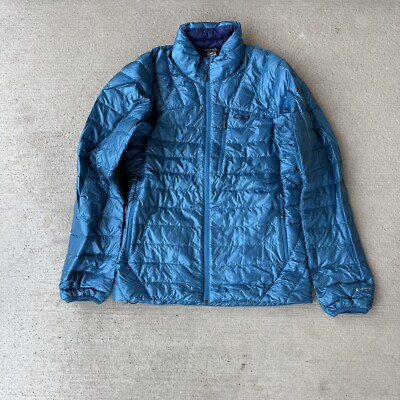 Outdoor Research Helium Down Jacket Men s Small Blue Lightweight Packable