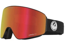 NEW Dragon PXV Snow Goggles-Split-Black-Lumalens Red Ion & LL Light Rose