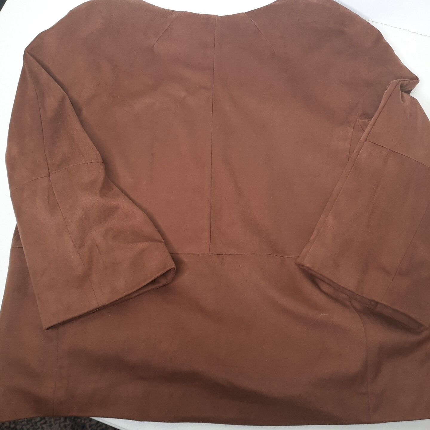 Chicos Faux Suede Grommet Jacket - Size 1 Small O… - image 6
