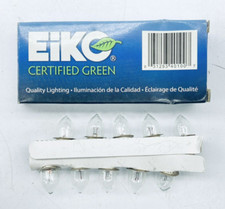 BOX OF 10 EIKO PR2 MINIATURE LAMP LIGHT BULBS INCANDESCENT 0.5A