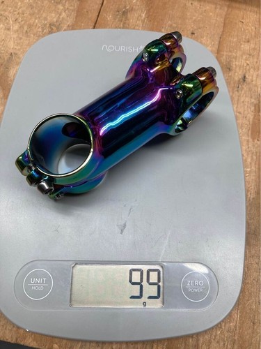 Anodized oil slick stem 70 mm 1 1/8 inch 31.8 +/-7 degree road mountain bike - Picture 6 of 7