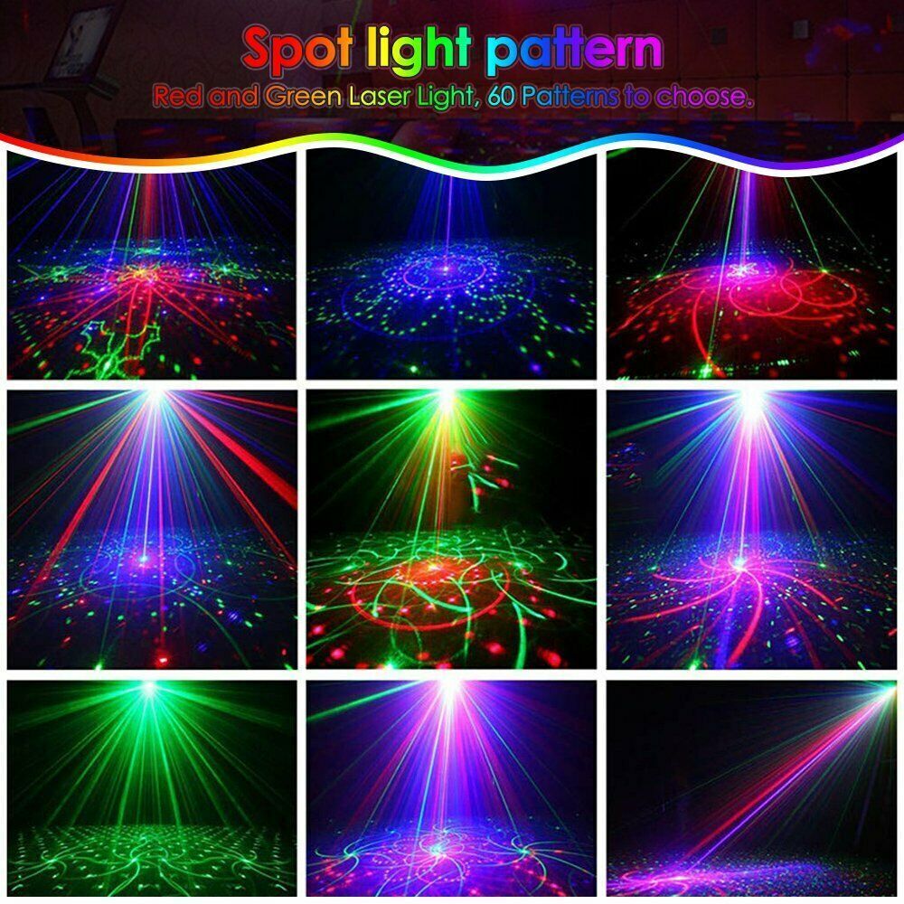 240 Muster Lichteffekt RGB LED Licht Projektor Disco Party Bühnenbeleuchtung DHL
