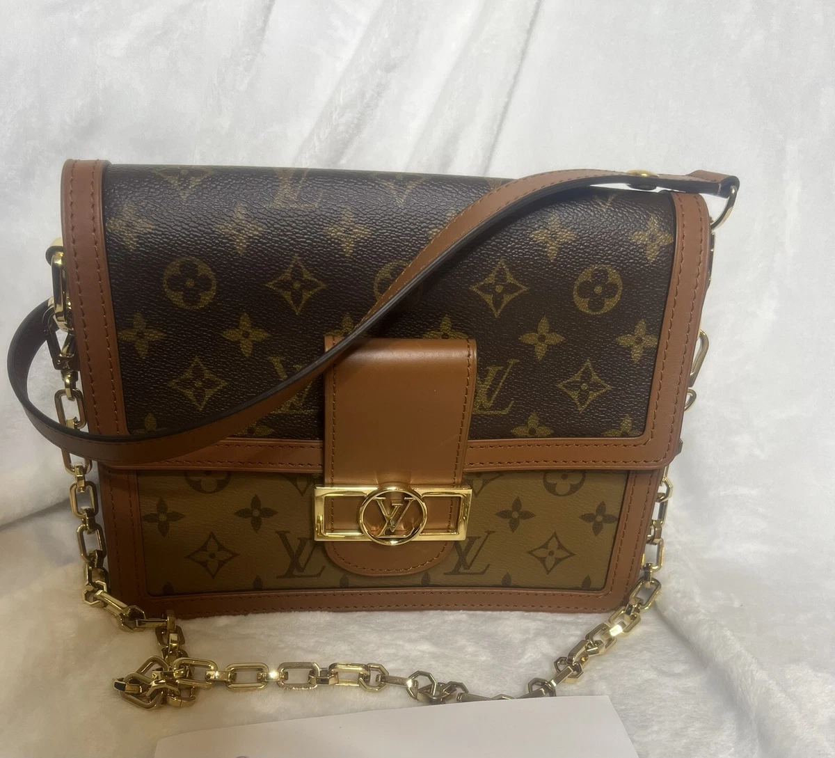 Louis Vuitton Dauphine Monogram Reverse MM Brown